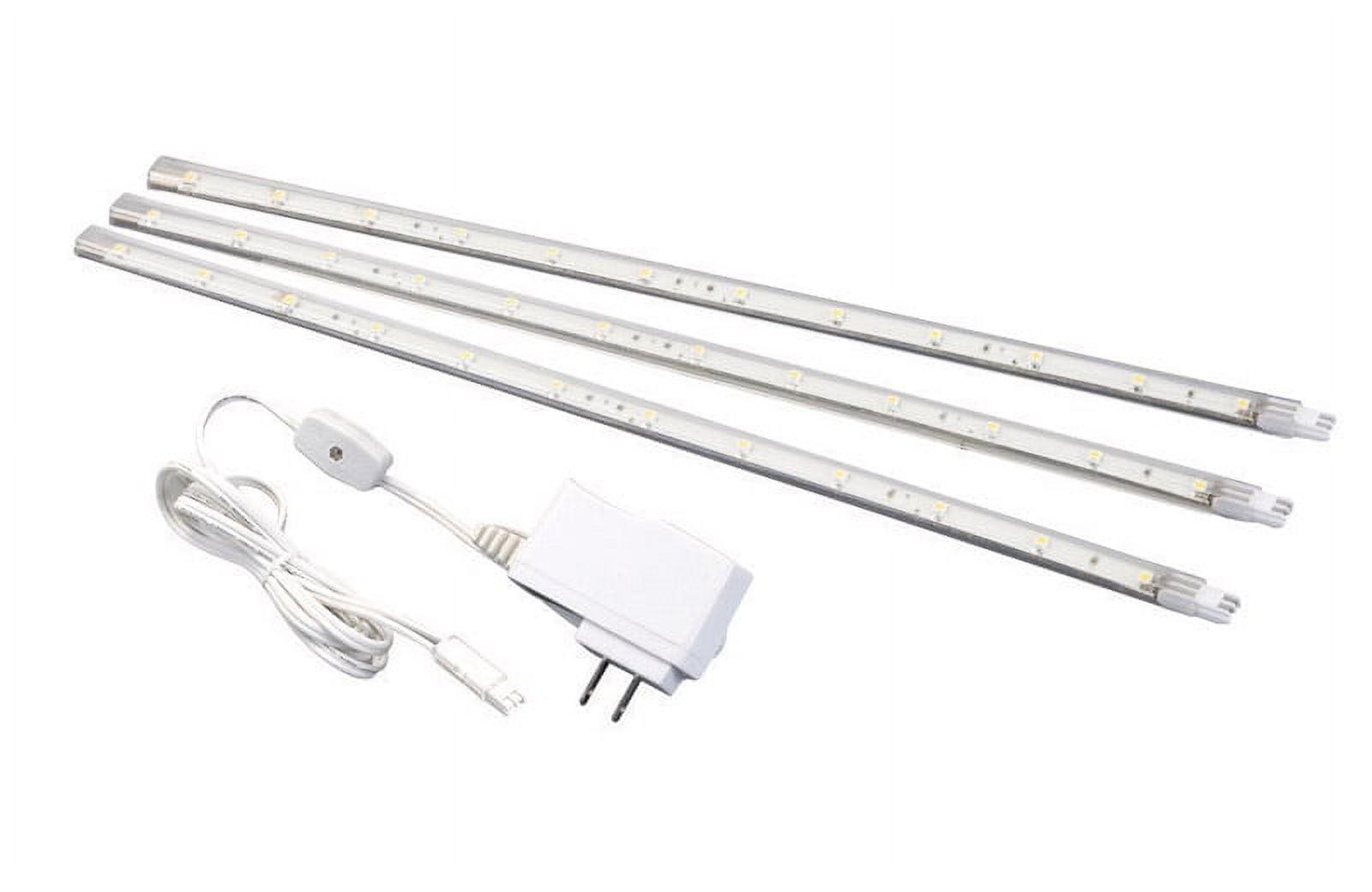 Amerelle 12-inch White Plug-In LED Strip Light Kit