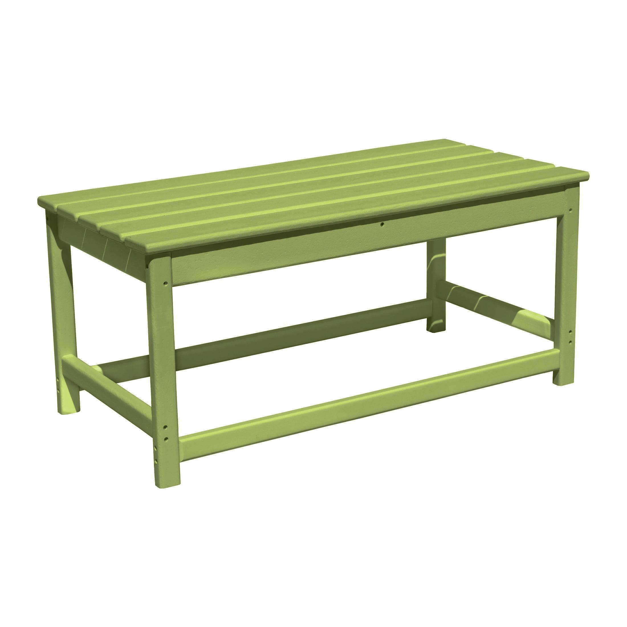 Lime Green Poly Adirondack Outdoor Coffee Table