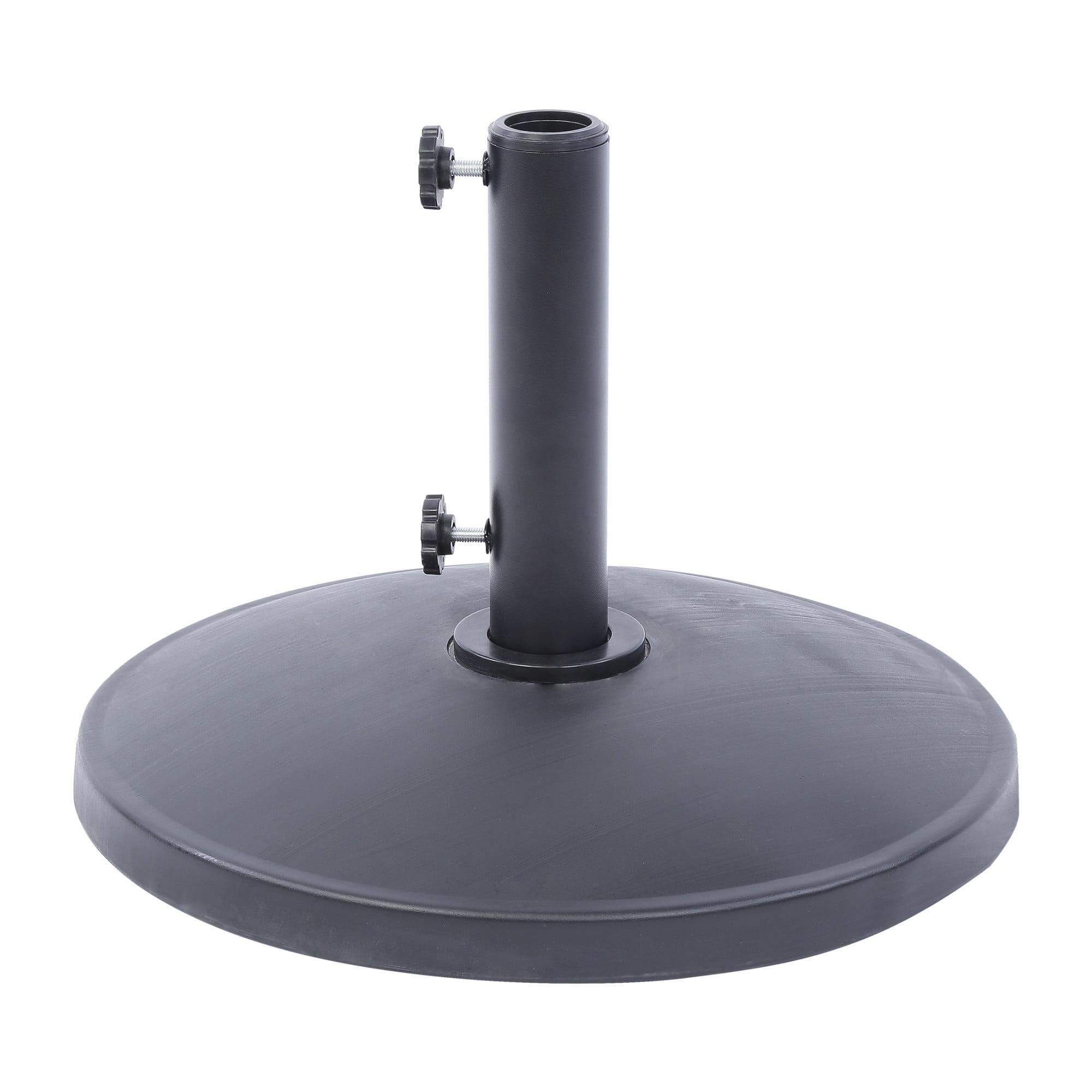 WestinTrends Round Resin Outdoor Patio Market Umbrella Base, Black