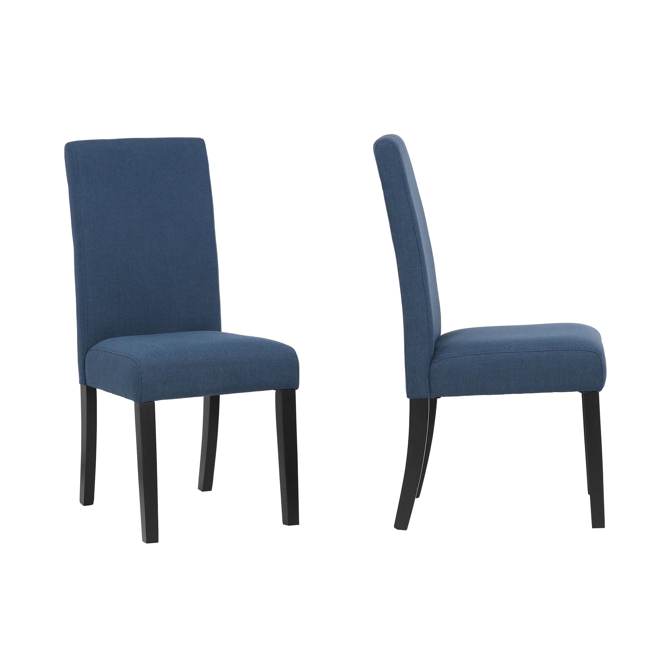 WestinTrends  Upholstered Linen Fabric Dining Chair (Set of 2)