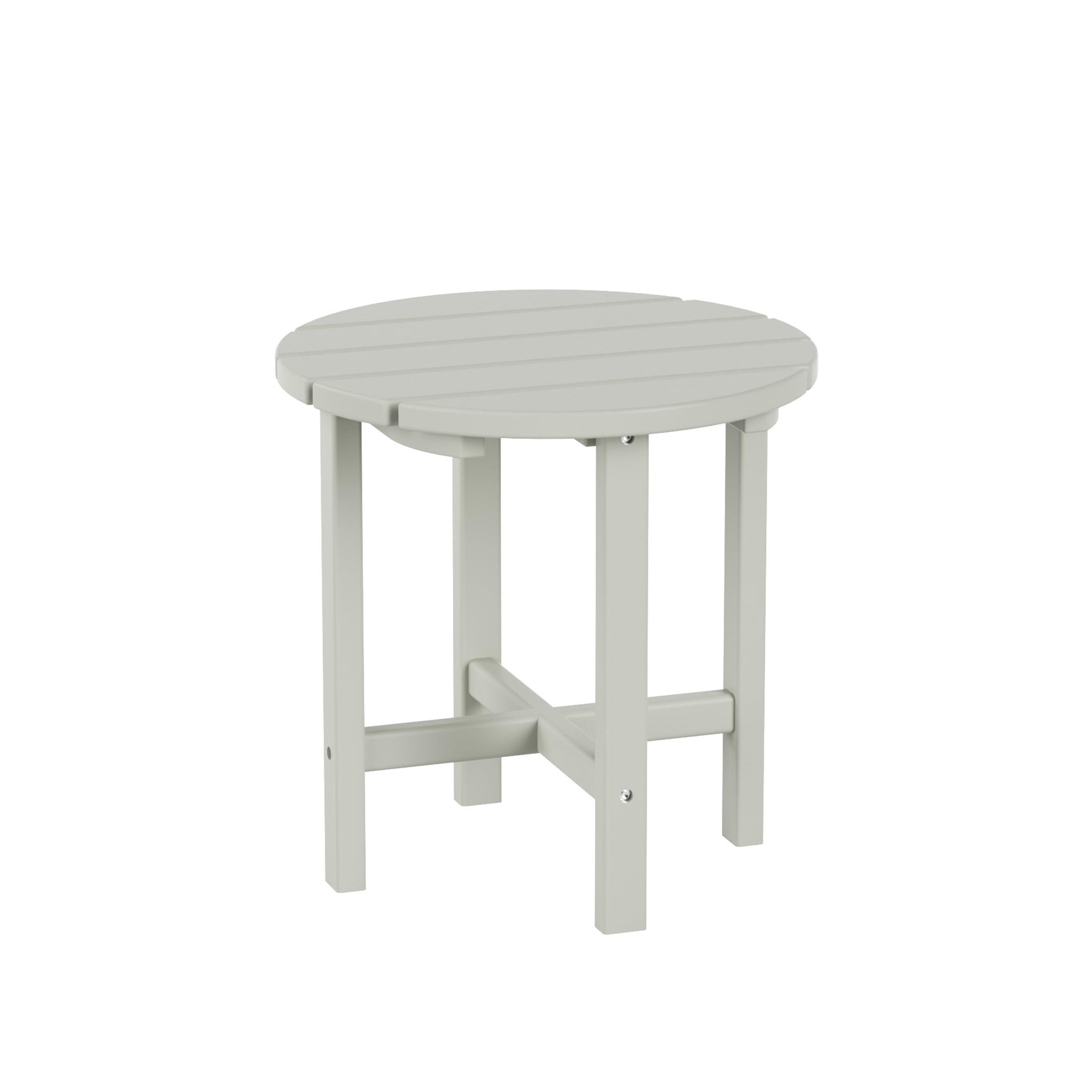 WestinTrends All-Weather Outdoor Patio Round Poly Adirondack Side Table