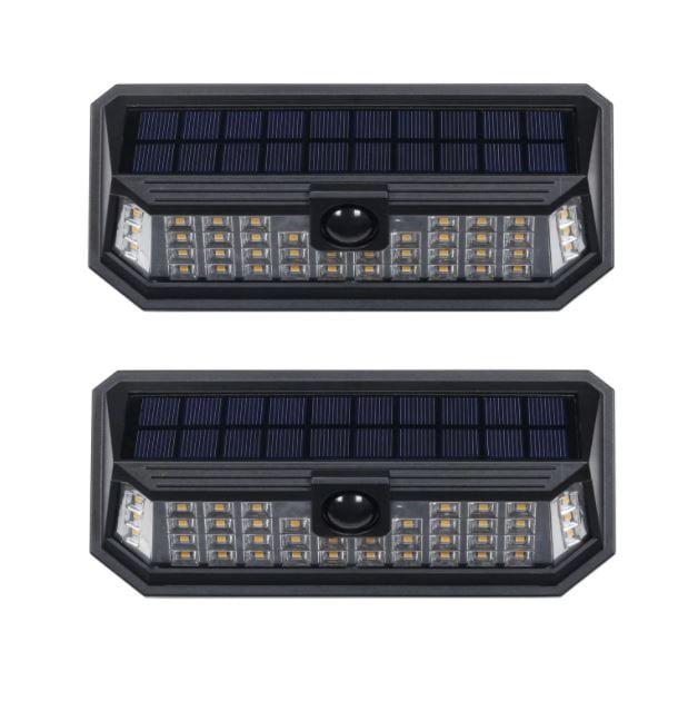 Black Solar LED Motion Sensor Security Wall Light