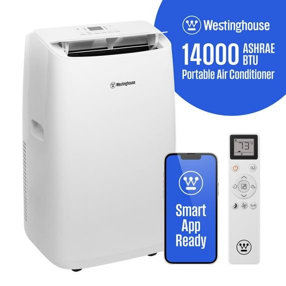Westinghouse 14,000 BTU Portable Air Conditioner with Dehumidifier with Remote & Smart App, up to 700 Sq Ft