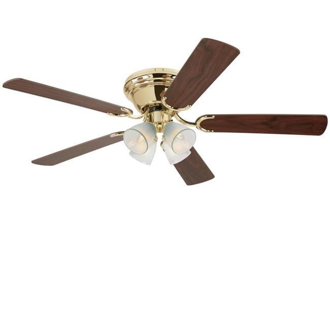 Westinghouse Contempra IV 52 in. Polished Brass Brown LED Indoor Ceiling Fan