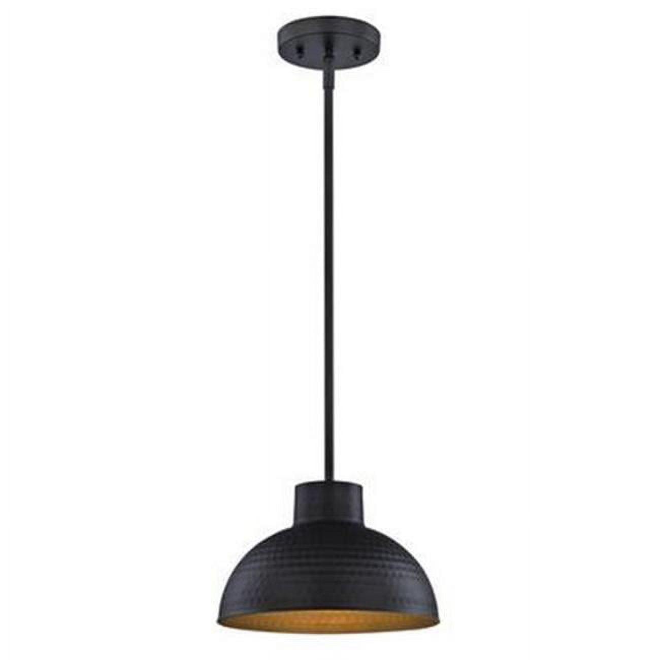 Industrial Hammered Oil Rubbed Bronze Mini Pendant Light