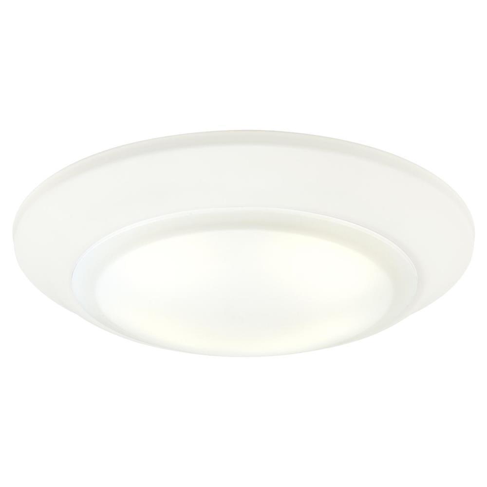 Sleek White 5.5" Steel LED Canless Recessed Downlight, Energy Star