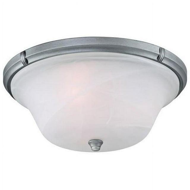 Westinghouse 6342500 Tolbut Three Light Indoor Flush Ceiling Fixture, Antique Silver