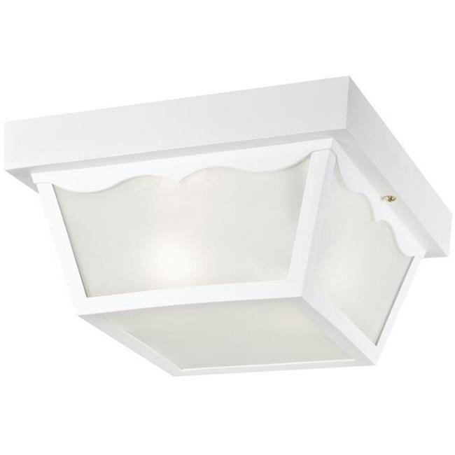 Westinghouse 66976 Outdoor Poly Ceiling Fixture, A19, White