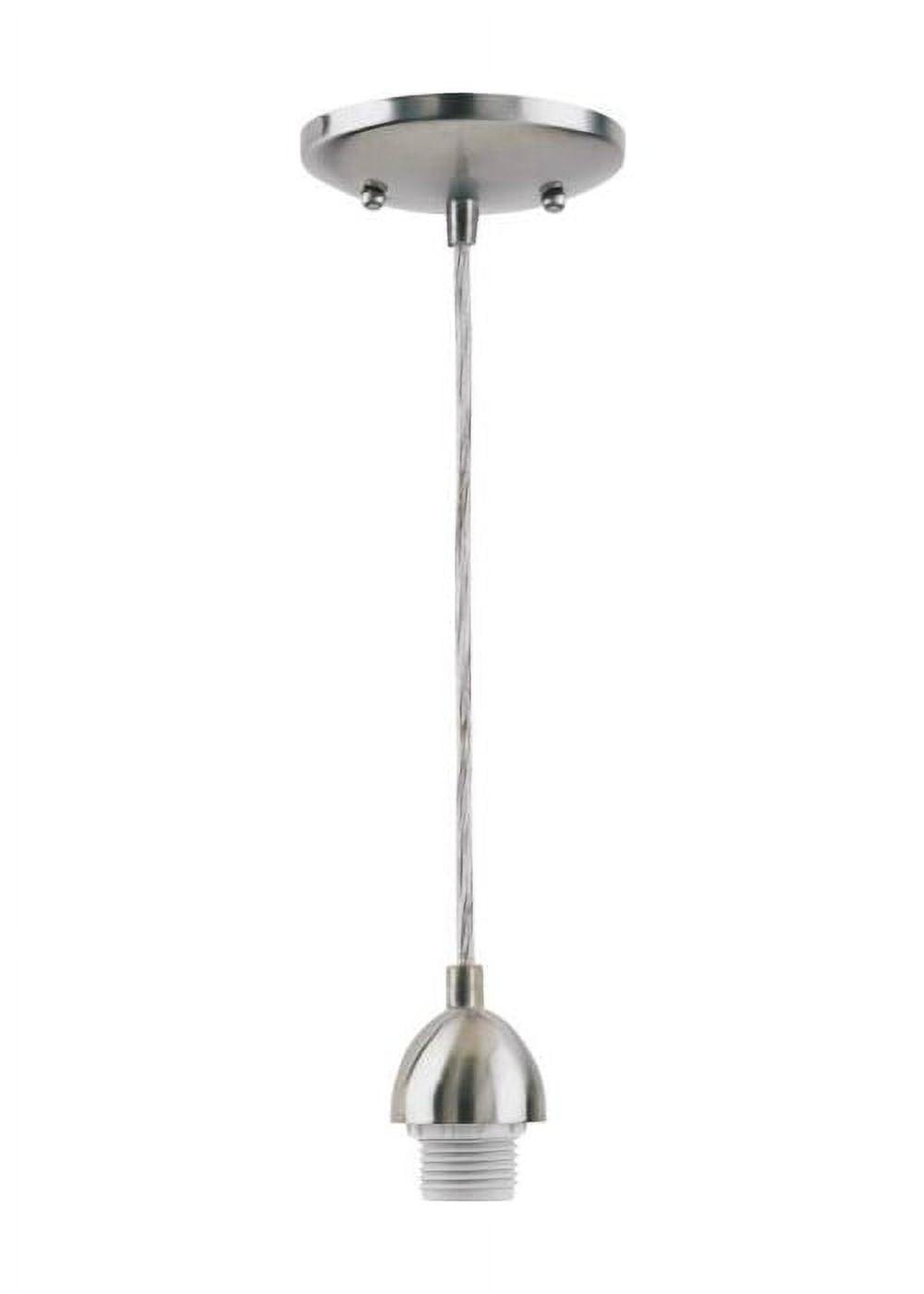 Westinghouse 7028400 Mini Pendant Light Fixture 60 W Lamp Incandescent Lamp Brushed Nickel Fixture