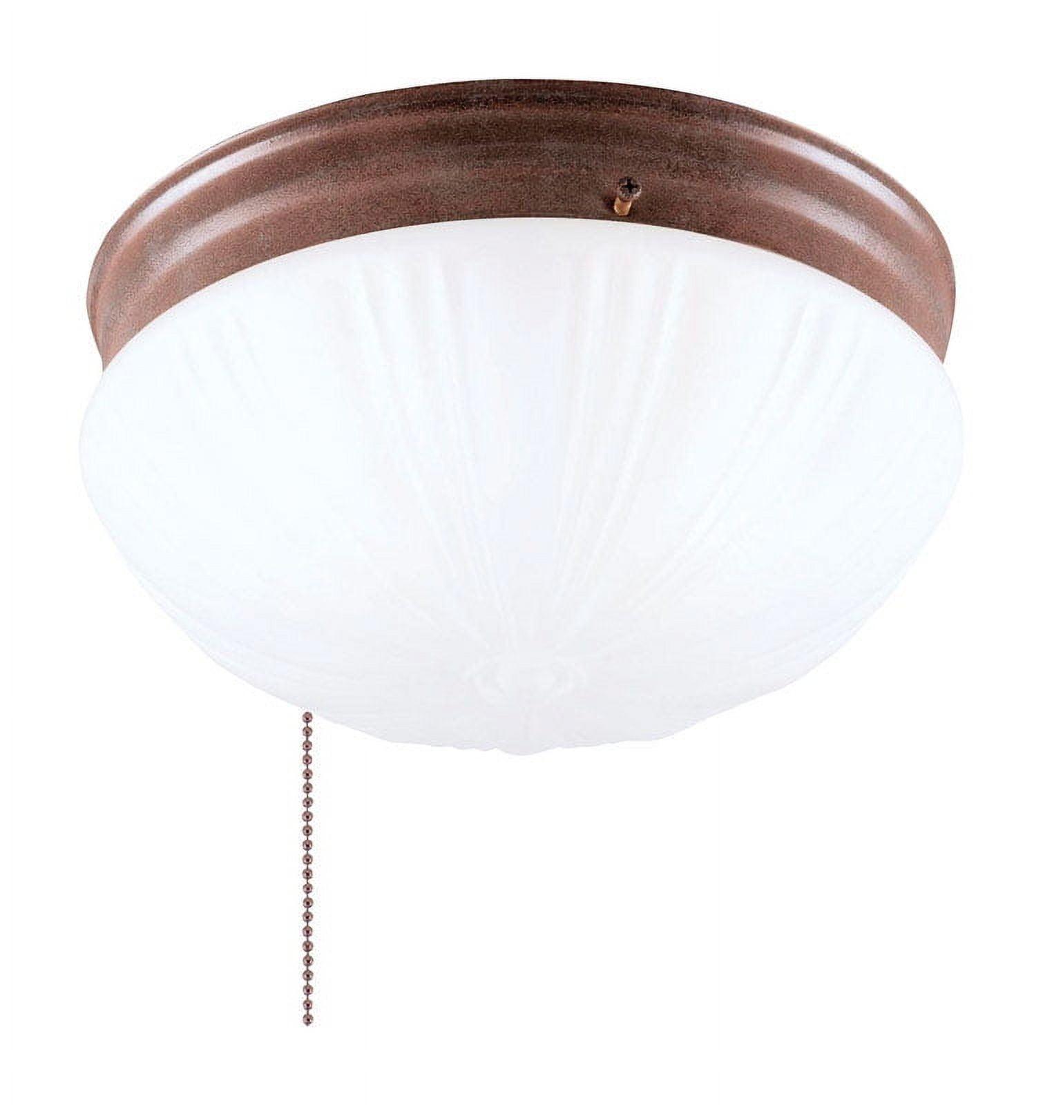 Sienna Brown Frosted Glass 8.75" Traditional Flush Mount Ceiling Light
