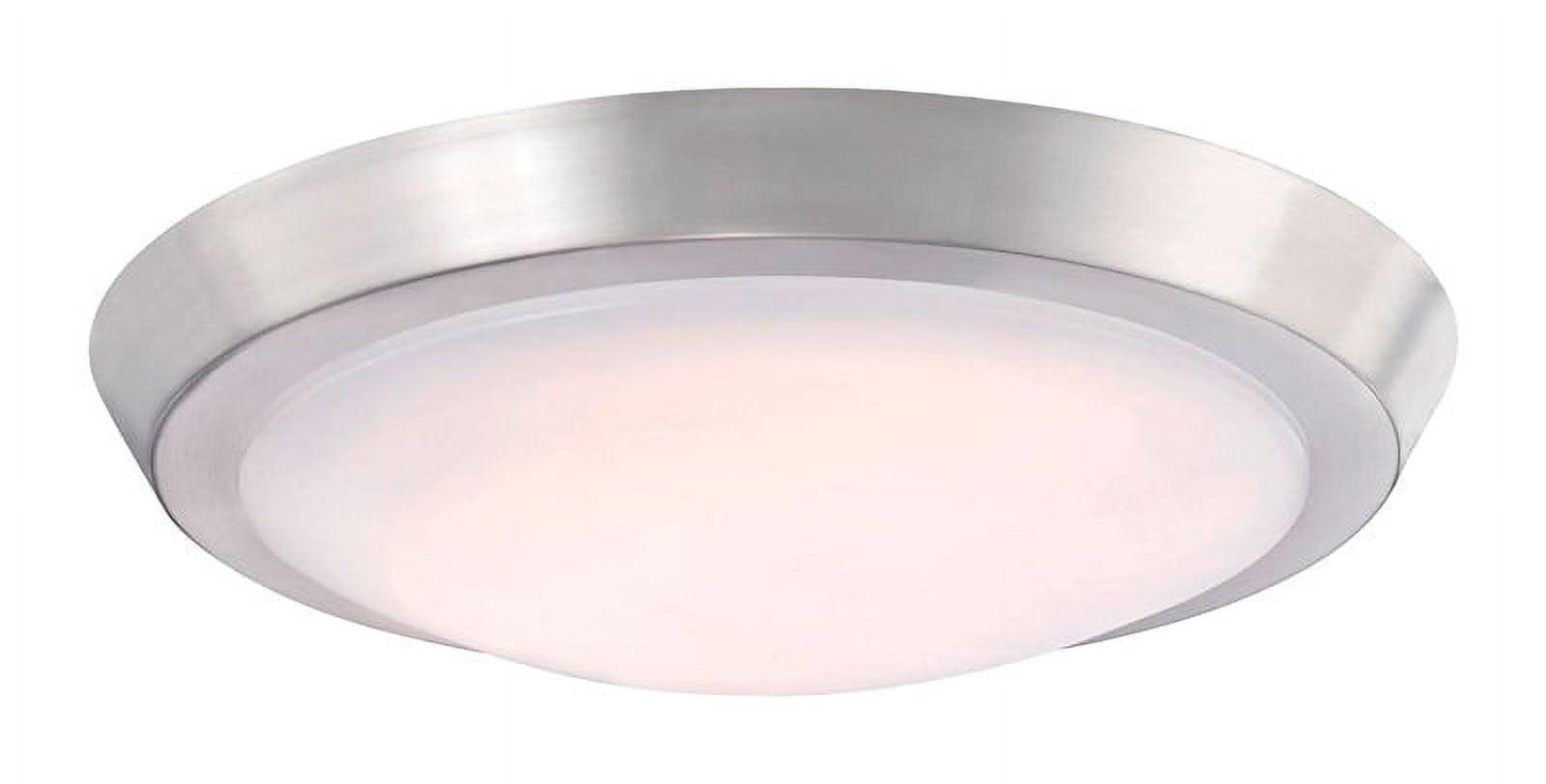 Sleek 11" Brushed Nickel LED Flush Mount Ceiling Light