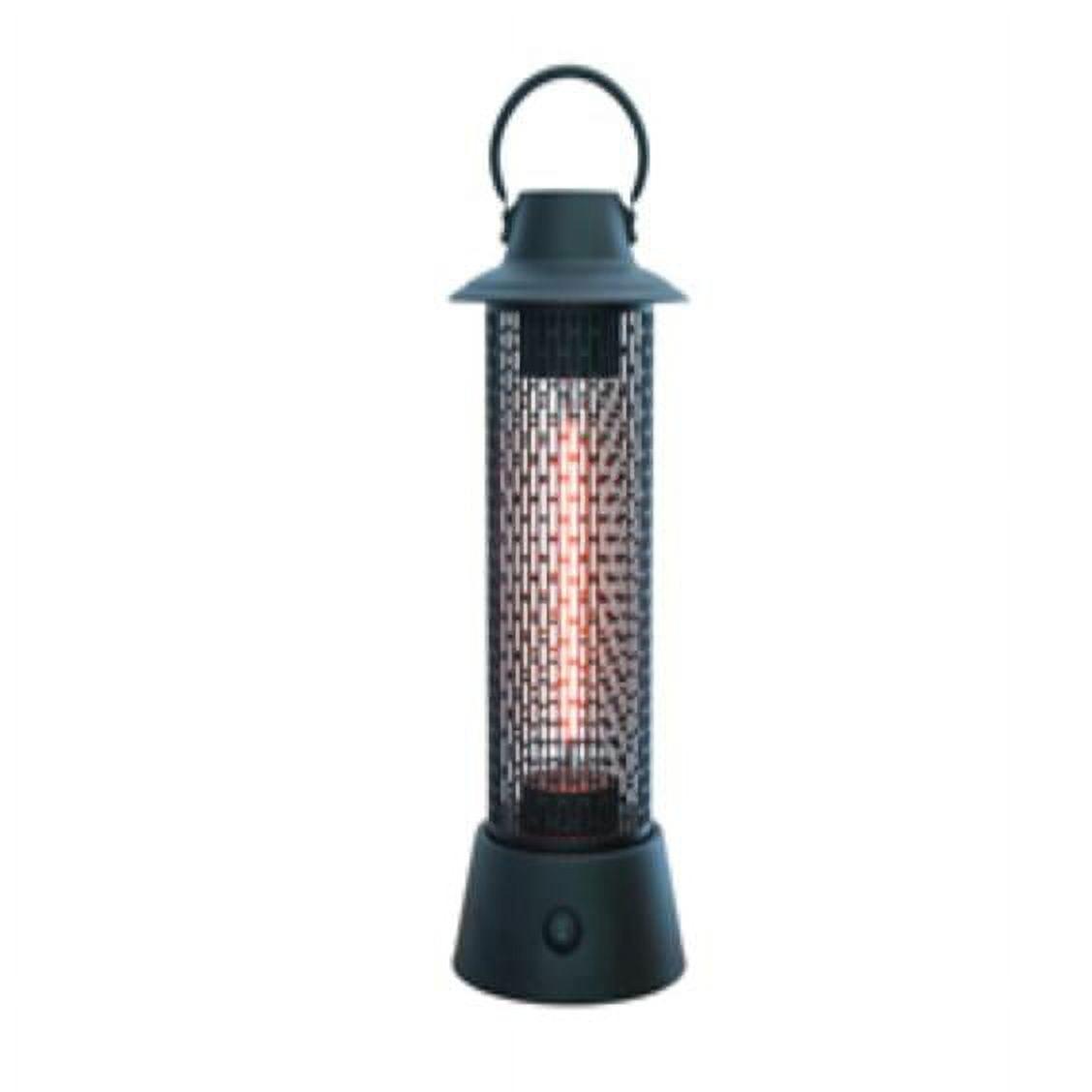 Portable Black Infrared Electric Outdoor Heater with Safety Features