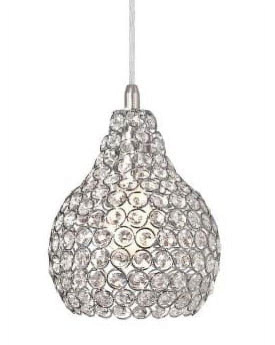 Westinghouse Kelcie Mini Pendant Brushed Nickel Finish Crystal Jewel Shade