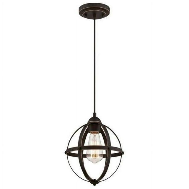 Westinghouse Lighting  Stella Mira One-Light Indoor Mini Pendant - 1-Light Oil Rubbed Bronze With Highlights