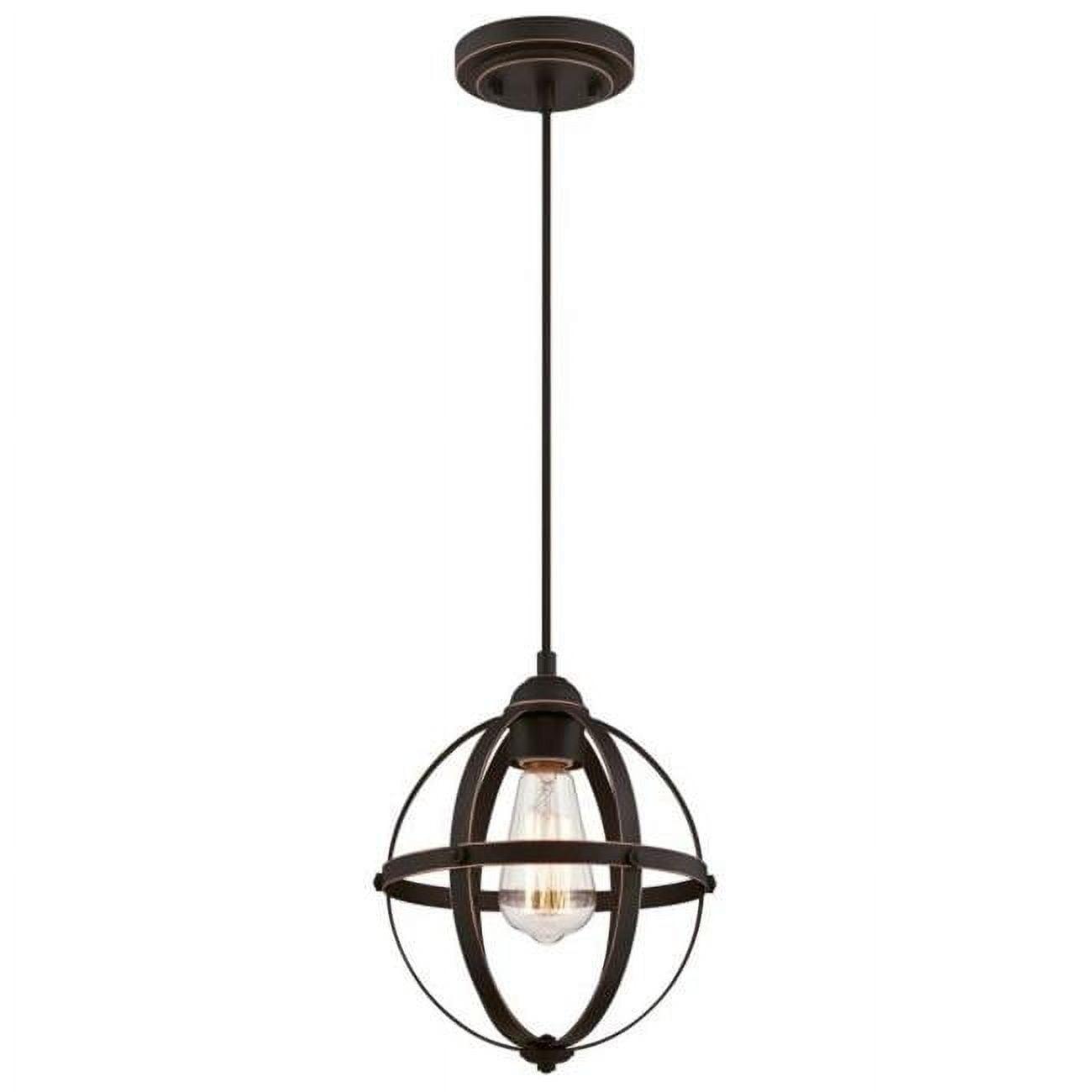 Westinghouse Lighting  Stella Mira One-Light Indoor Mini Pendant - 1-Light Oil Rubbed Bronze With Highlights