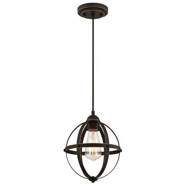 Westinghouse Lighting  Stella Mira One-Light Indoor Mini Pendant - 1-Light Oil Rubbed Bronze With Highlights