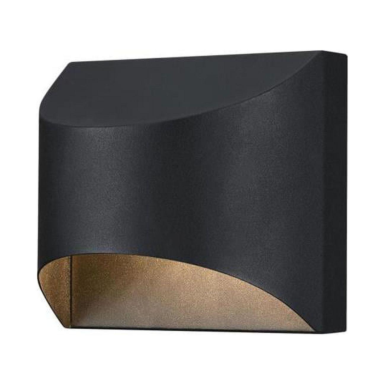 Nardella Textured Black Steel LED Outdoor Wall Sconce