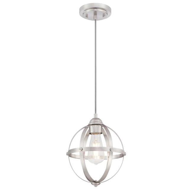 Westinghouse Lighting 6362000 10.24 x 9.84 x 9.84 in. 1 Light Mini Pendant, Brushed Nickel