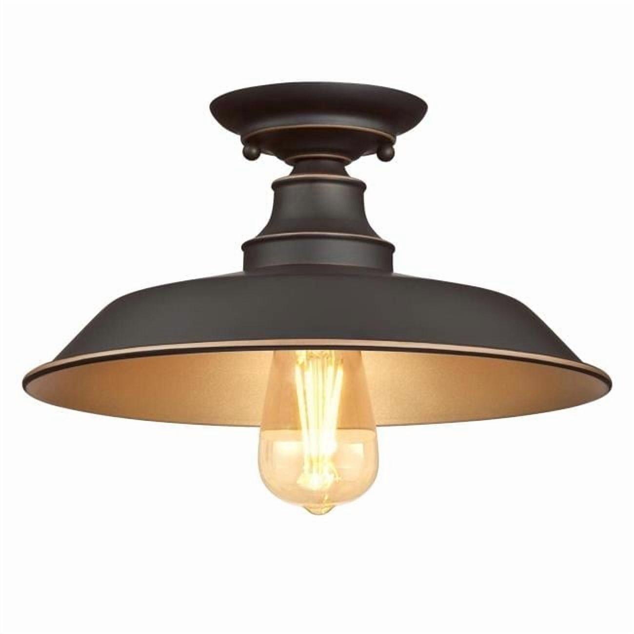 Westinghouse Lighting 6370300 12 in. 1 Light Semi-Flush with Highlights - Oil Rubbed Bronze