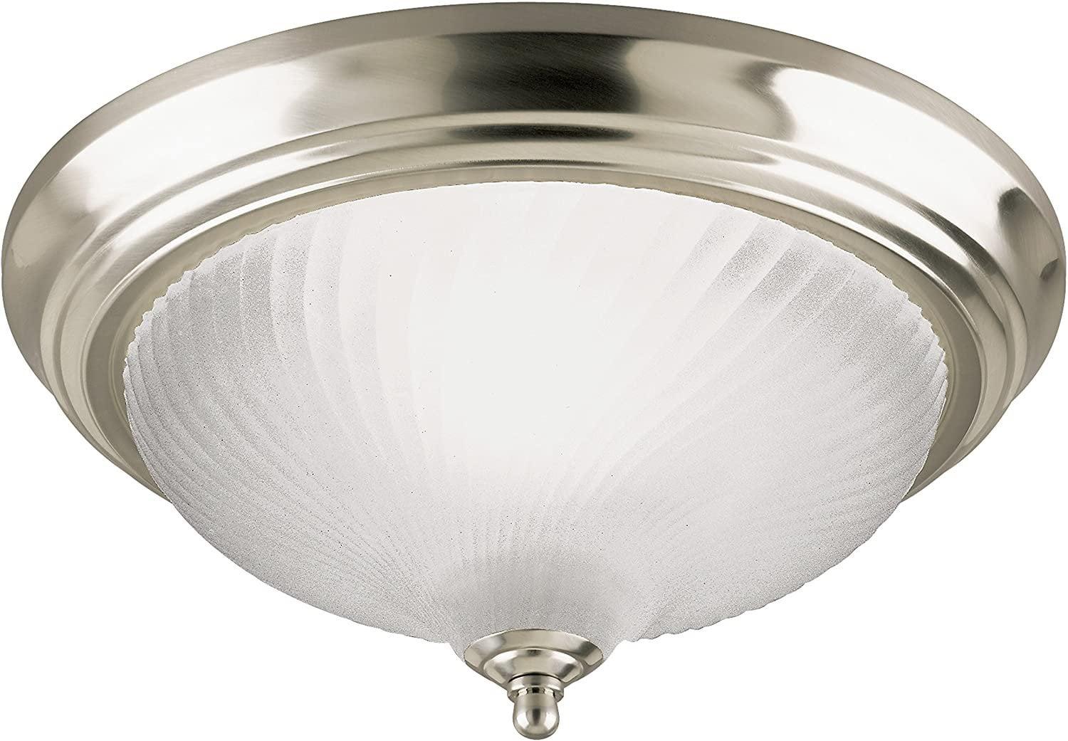 Westinghouse Lighting 64304 Corp 1-Light Ceiling Fixture, Nickel