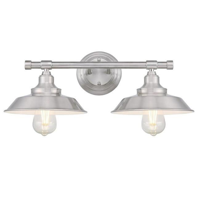 Westinghouse Lighting  Iron Hill Two-Light Indoor Wall Fixture 2-Light - Brushed Nickel