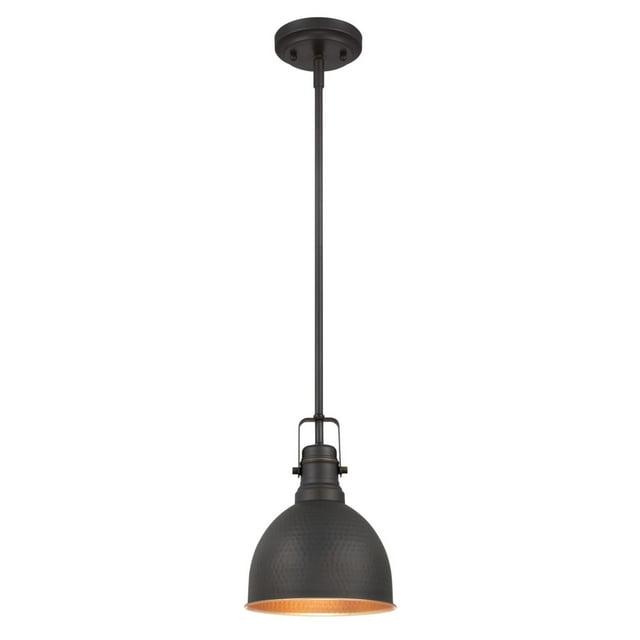 Westinghouse Lighting Madras One-Light Indoor Mini Pendant - 1-Light Oil Rubbed Bronze With Highlights