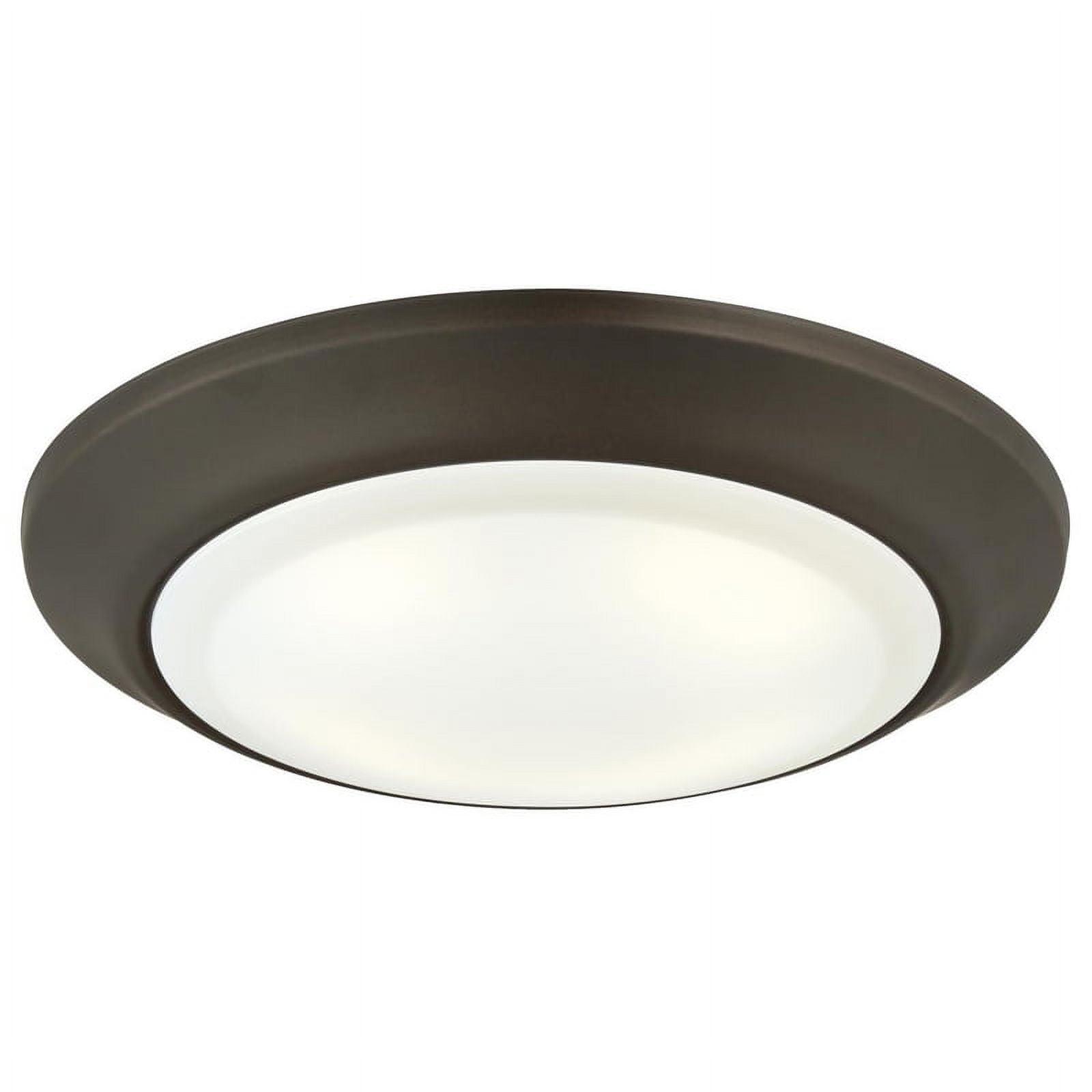 Bronze Oil-Rubbed 7.38" LED Flush Mount Wet Rated Light