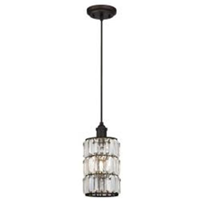 Westinghouse Sophie Mini Pendant Oil Rubbed Bronze Finish Crystal Prism Glass