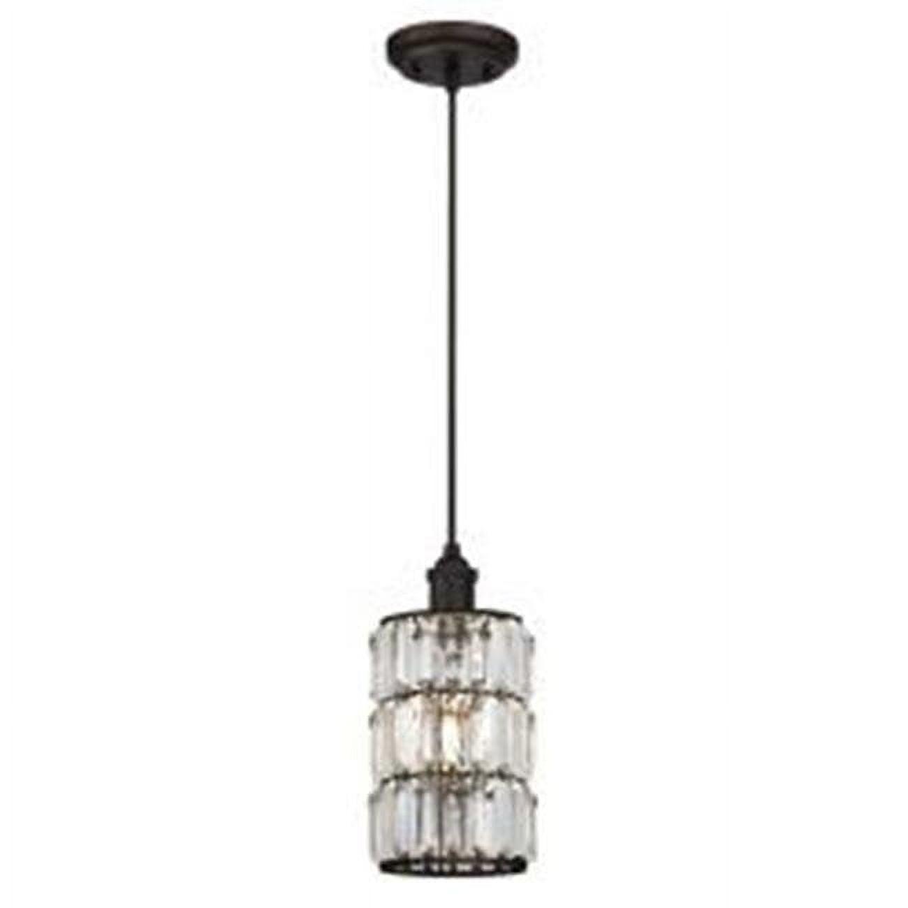 Sophie Oil Rubbed Bronze Crystal Mini Pendant Light