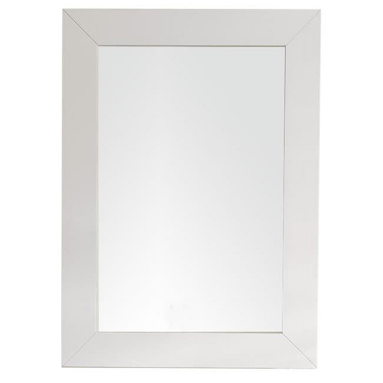 James Martin Furniture 148-M29-BW Weston 29 in. Rectangular Mirror, Bright White