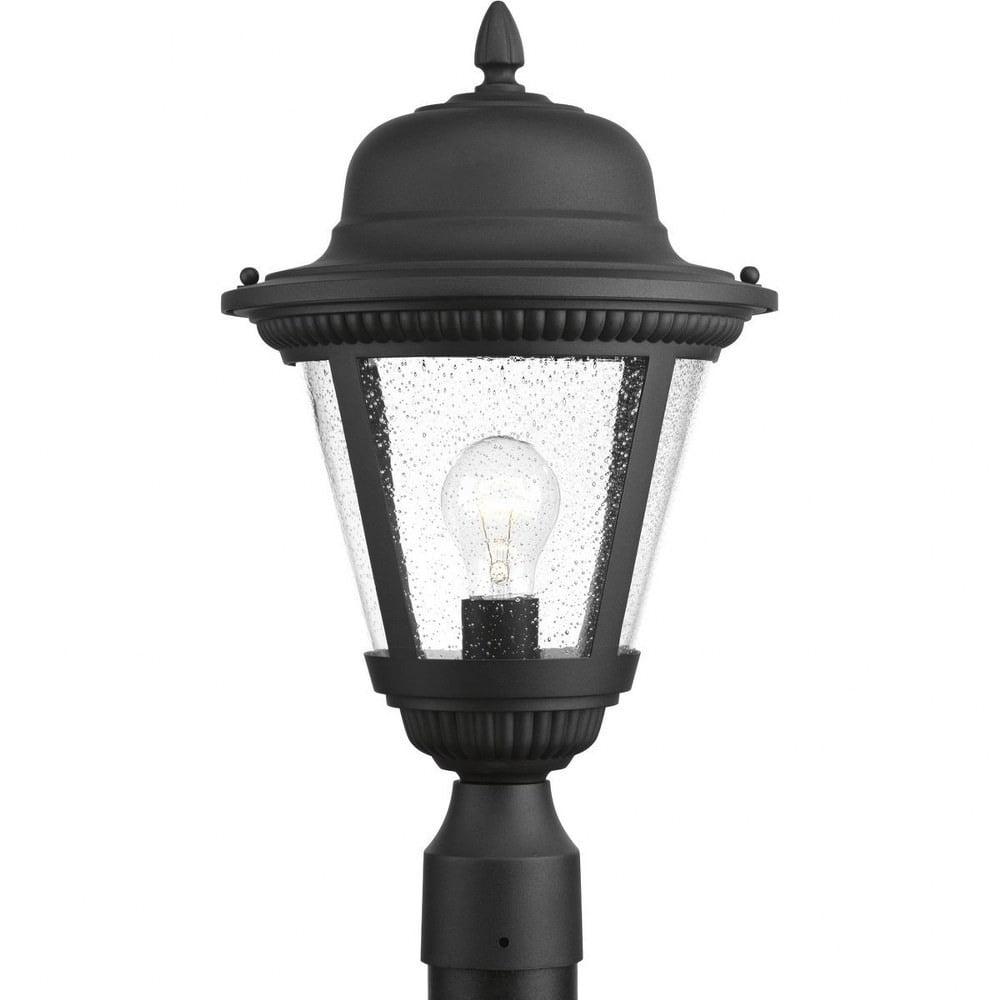 Westport Black Steel 19" Outdoor Post Lantern