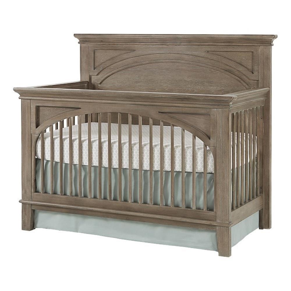 Westwood Design Leland Traditional Wood Convertible Crib in Sandwash Gray