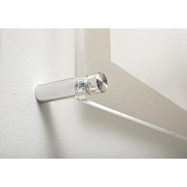 Wexel Art 1-Inch Standard Wall Mounts Grade Acrylic Floating Frames, Silver (Pack Of 4) (Set of 4)