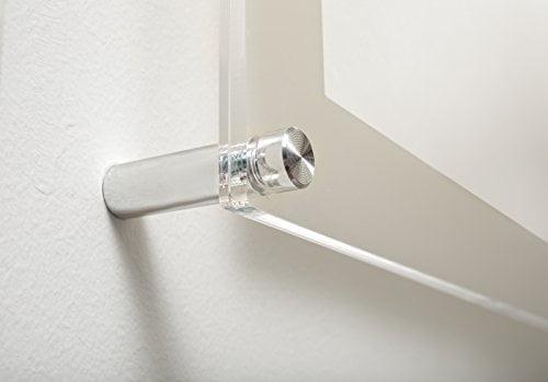 Wexel Art 1-Inch Standard Wall Mounts Grade Acrylic Floating Frames, Silver (Pack Of 4) (Set of 4)