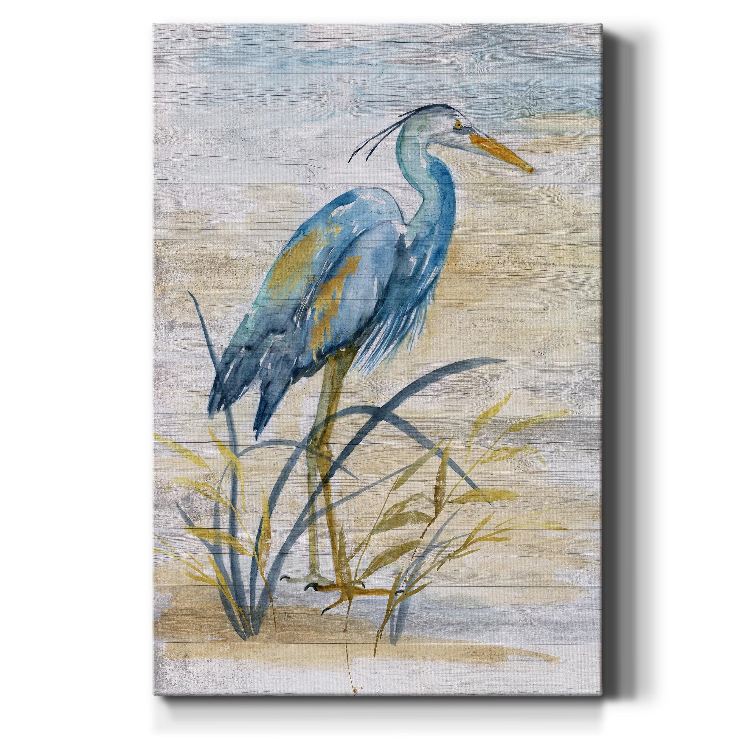 Wexford Home Blue Heron I Premium Gallery Wrapped Canvas - Ready to Hang 18X27