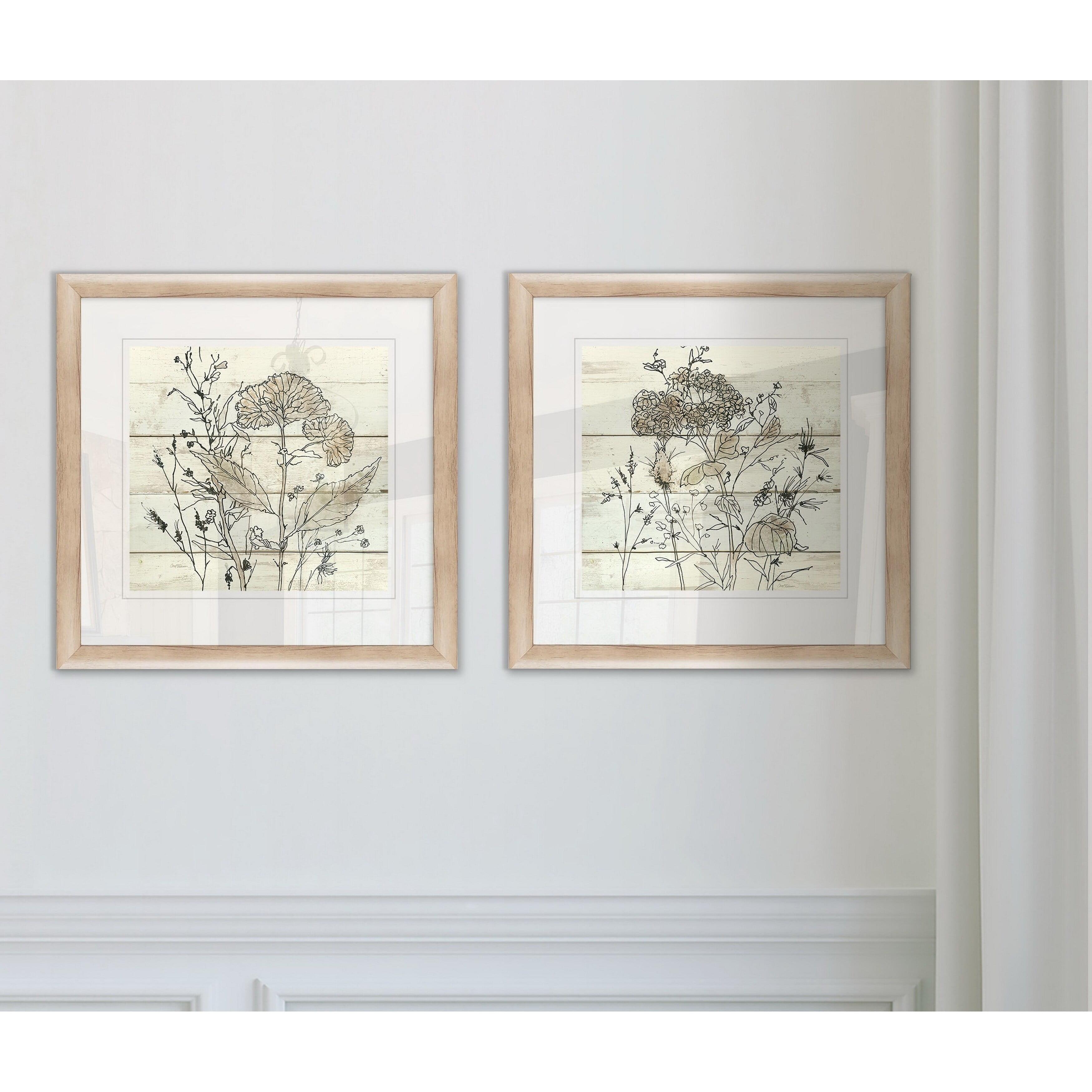 Wexford Home Dried Flower Study I -Framed Set