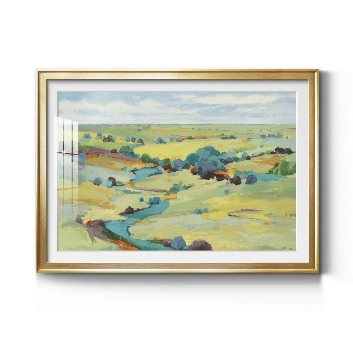 Wexford Home Idyll Sweep Premium Framed Print - Ready to Hang 22X30 Gold