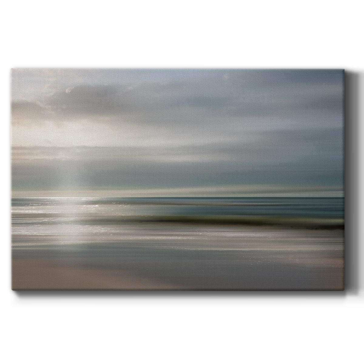 Setting Sun Abstract Landscape Canvas Wall Art, 8" x 12"