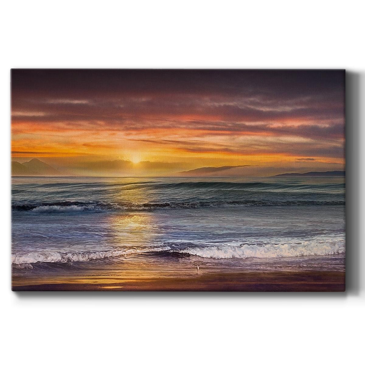 Sundown Scenic Landscape Canvas Wall Art, 24" x 36"