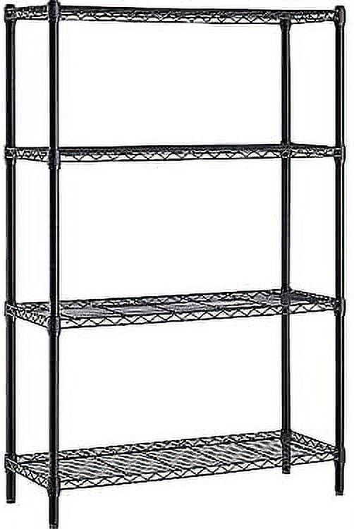 4-Shelf Metal Wire Shelving Rack Shelf Adjustable Heavy Duty Storage Organizer