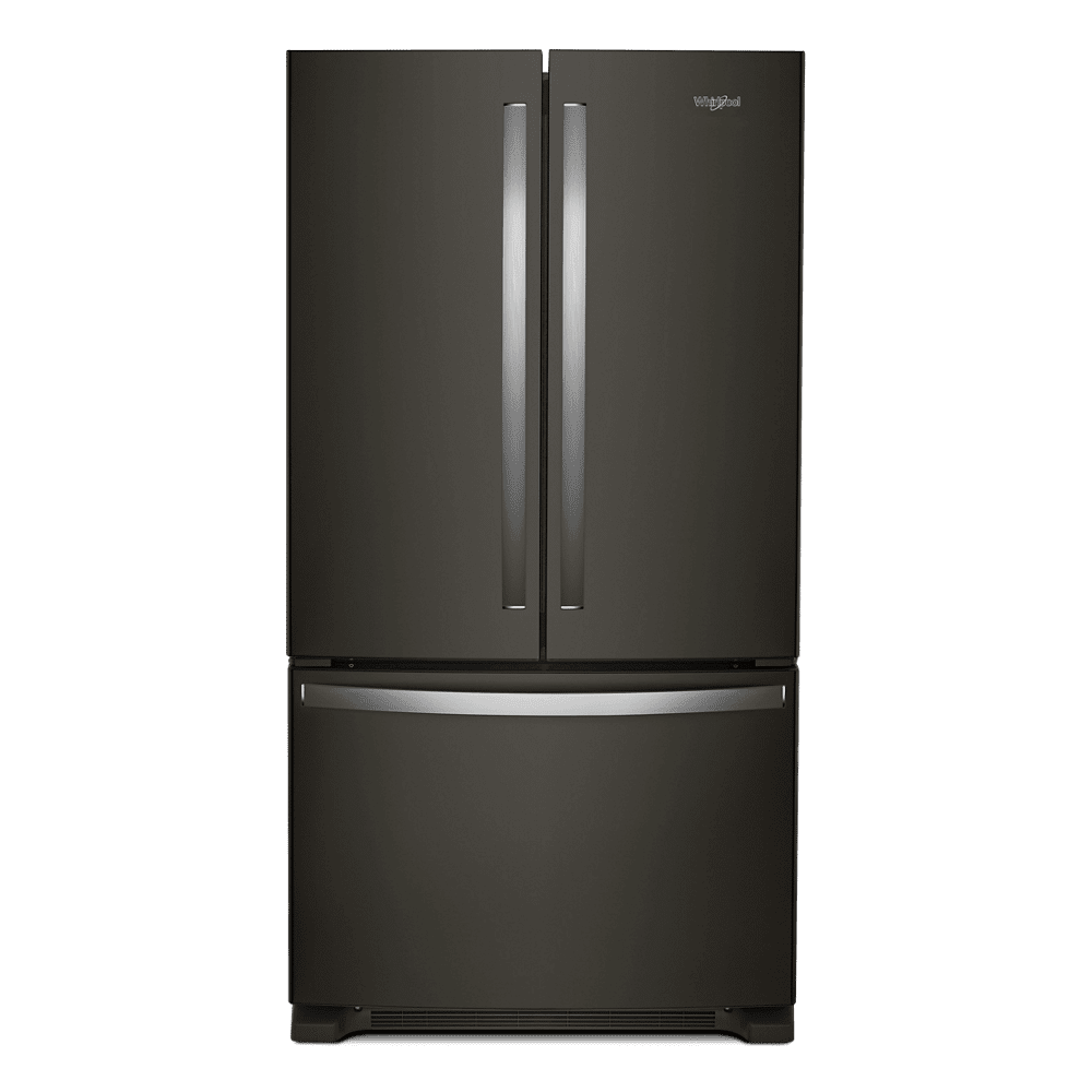 Whirlpool 36" Wide Black Stainless Steel French Door Refrigerator