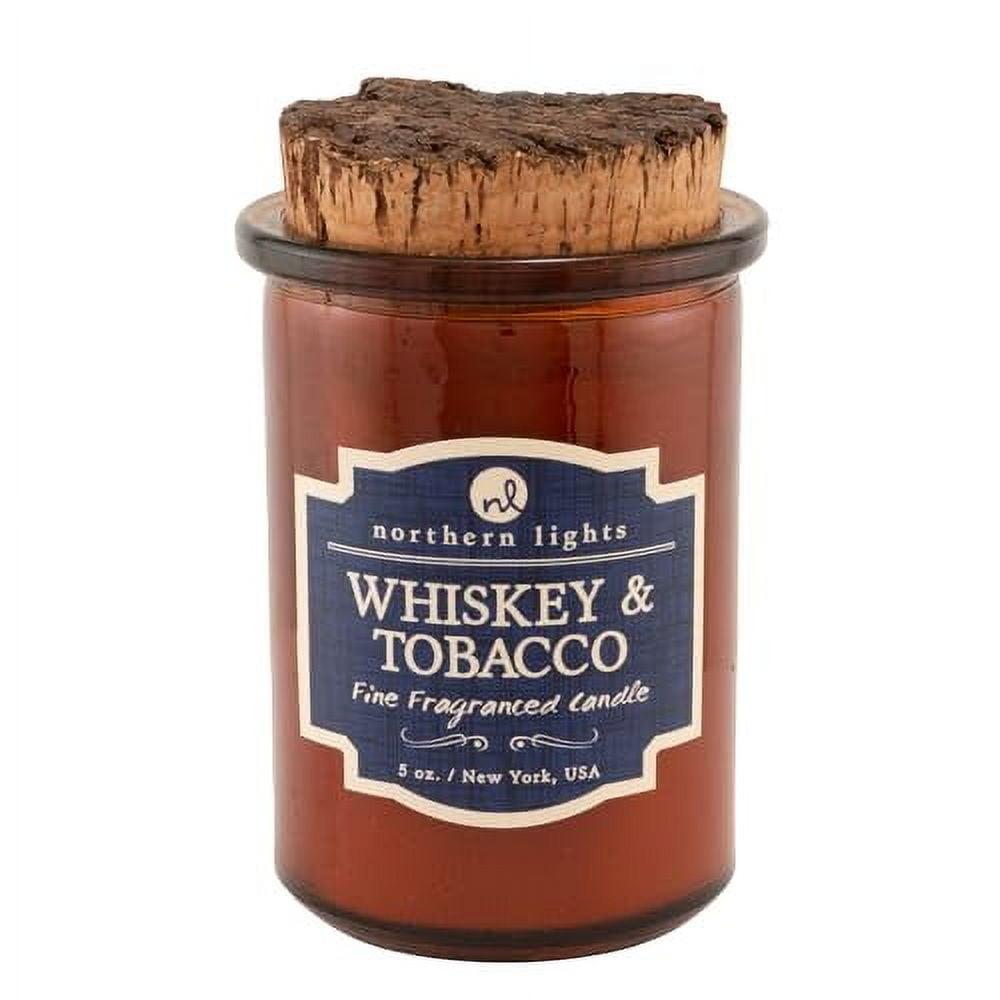 Northern Lights Candles Whiskey and Tobacco Spirit Candle, 5 oz