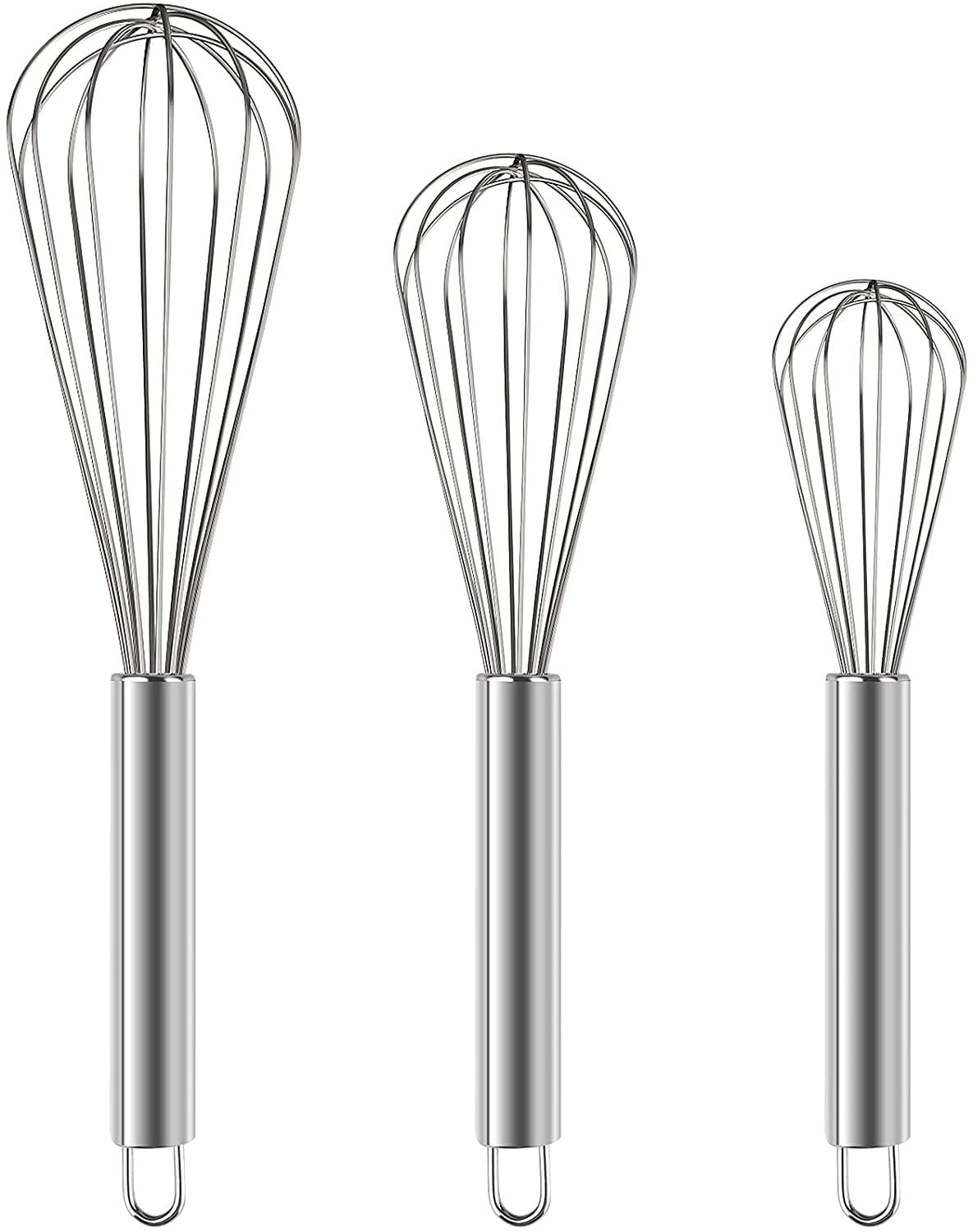 Stainless Steel Balloon Whisk Set, 3 Sizes