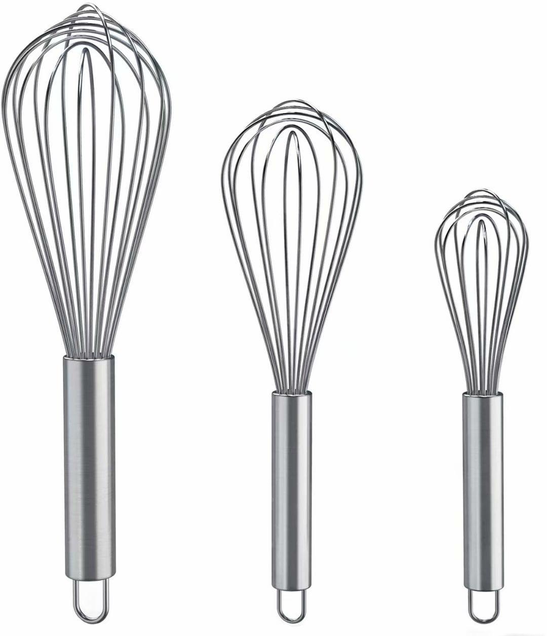 Stainless Steel Balloon Whisk Set, 3 Sizes