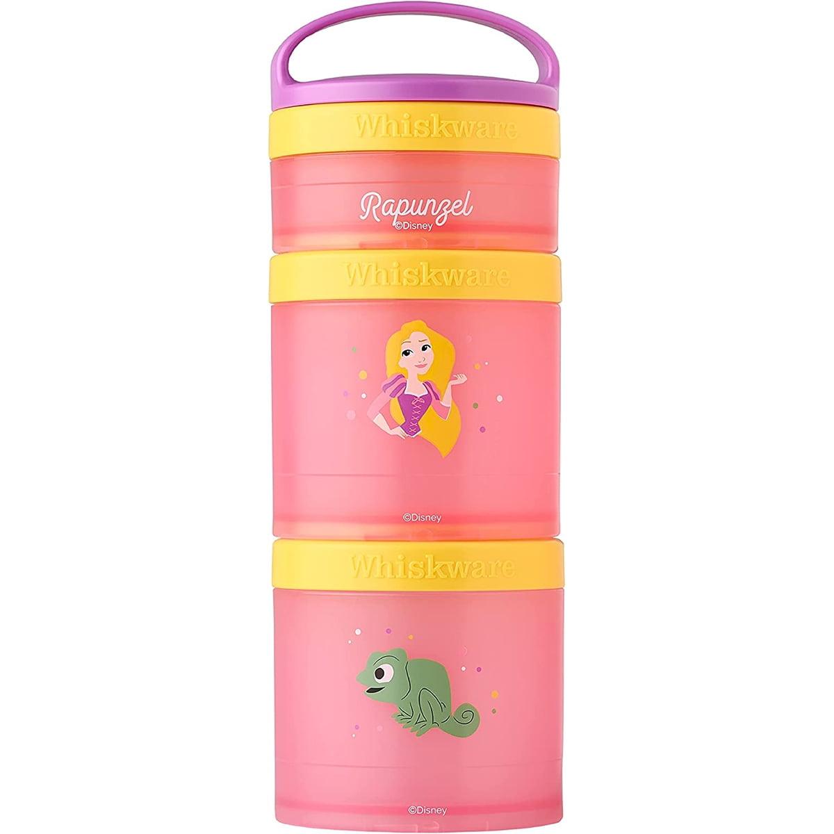 Whiskware Disney Stackable Snack Pack Containers Rapunzel & Pascal Plastic Food Storage