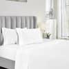 White Organic Cotton Percale California King Sheet Set