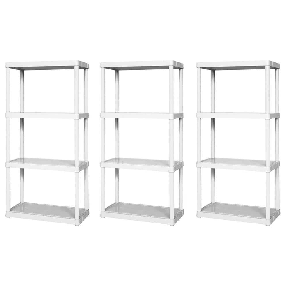 White 4-Shelf Kids Storage Organizer