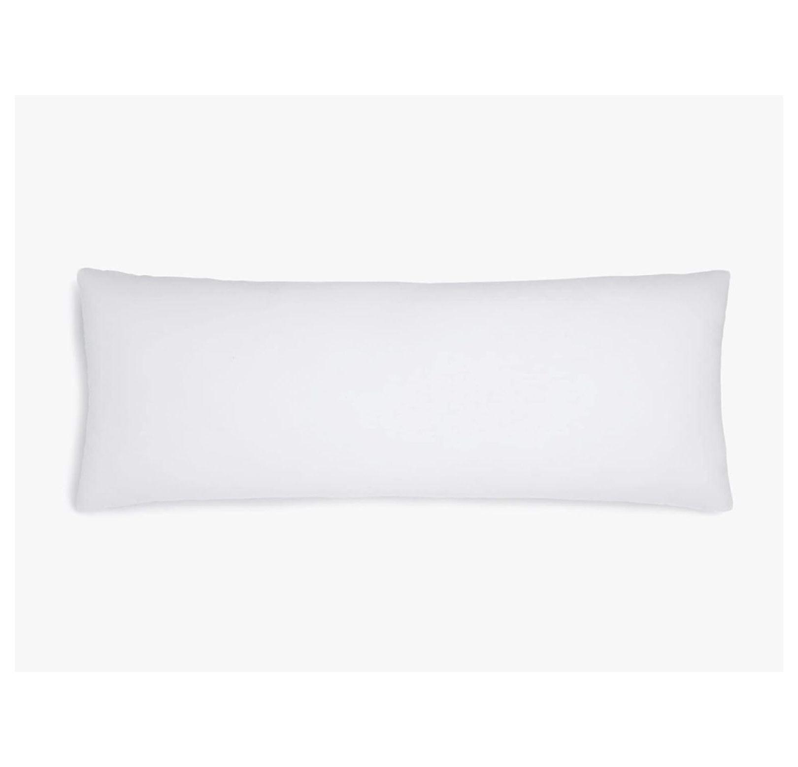 White Goose Feather and Down Body Pillow – Pillows Size 20 Inches x 54 Inches