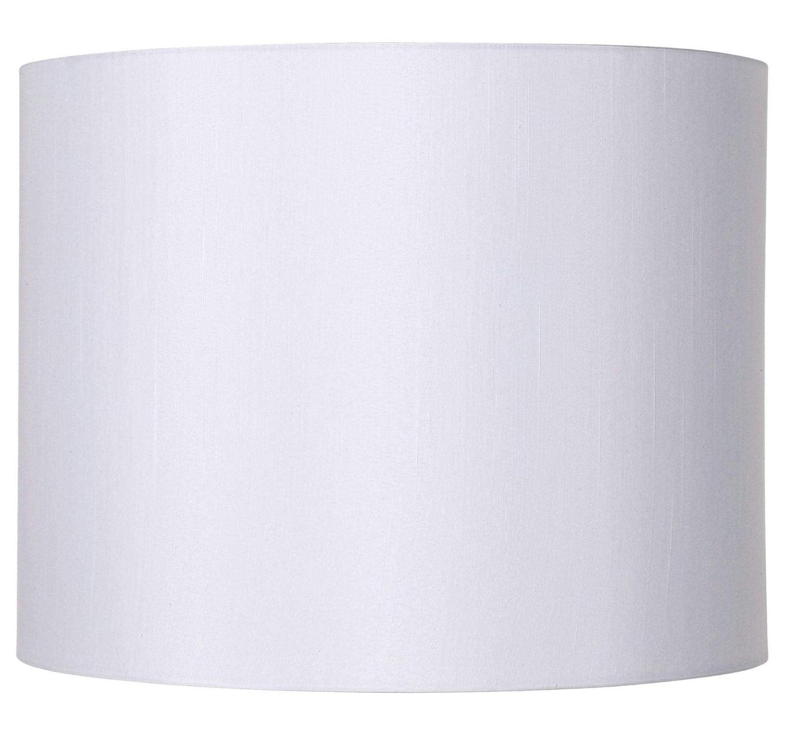 Elegant White Polyester Drum Lamp Shade 14"x14"x11"