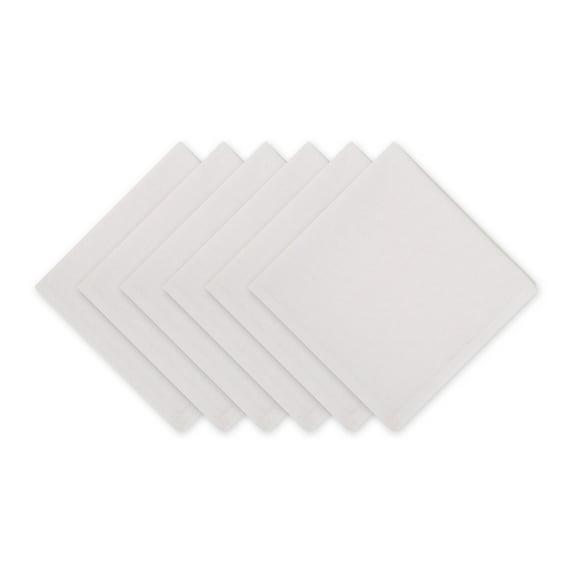 Design Imports White Solid Napkin Set/6